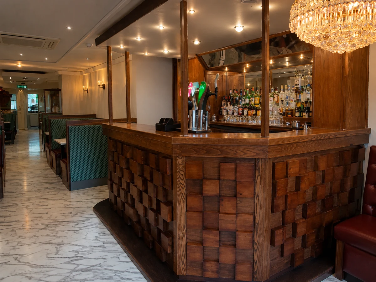 The Lal Bagh bar prepared to welcome an event